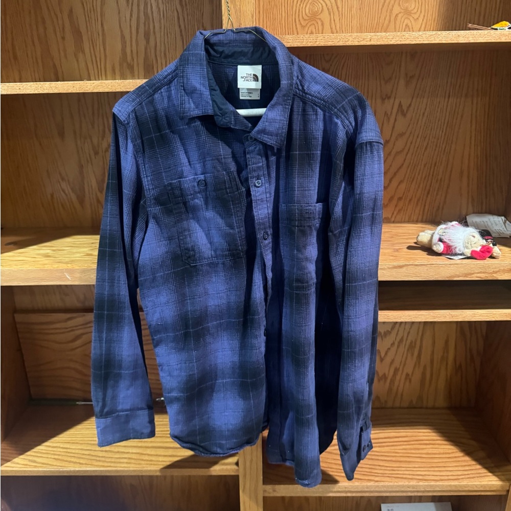 The North Face Blue Plaid Outerwear